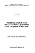 Phim tài liệu chân dung truyền hình (tfs)   đài truyền hình thành phố hồ chí minh