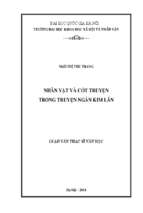 Nhân vật và cốt truyện trong truyện ngắn kim lân