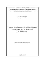 Thông tin chỉ dẫn đầu tư cho các tỉnh phía bắc trên báo điện tử trung ương và địa phương