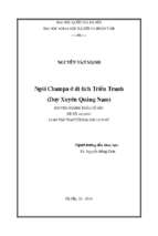 Ngói champa ở di tích triền tranh (duy xuyên quảng nam)   