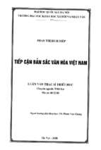 Tiếp cận bản sắc văn hóa việt nam