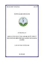 đánh giá tình trạng tăng acid uric huyết tương ở bệnh nhân mắc bệnh thận mạn tại bệnh viện đa khoa hà đông