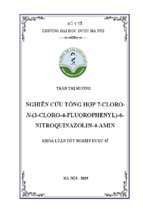 Nghiên cứu tổng hợp 7 cloro  n (3 cloro 4 fluorophenyl) 6 nitroquinazolin 4 amin