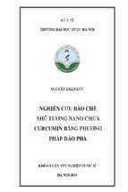 Nghiên cứu bào chế nhũ tƣơng nano chứa curcumin bằng phƣơng pháp đảo pha