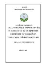 Hoàn thiện quy trình bao viên và nghiên cứu độ ổn định viên thẩm thấu tự tạo lỗ xốp venlafaxin giải phóng kéo dài