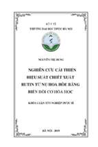 Nghiên cứu cải thiện hiệu suất chiết xuất rutin từ nụ hoa hòe bằng biến đổi cơ hóa học