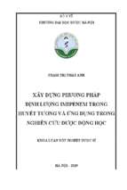 Xây dựng phương pháp định lượng imipenem trong huyết tương và ứng dụng trong nghiên cứu dược động học