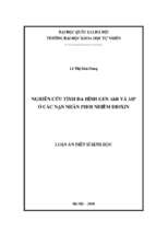 Nghiên cứu tính đa hình gen ahr và aip ở các nạn nhân phơi nhiễm dioxin