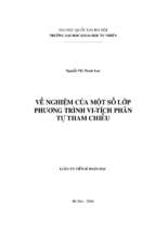 Về nghiệm của một số lớp phương trình vi   tích phân tự tham chiếu