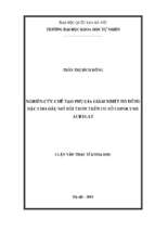 Nghiên cứu chế tạo phụ gia giảm nhiệt độ đông đặc cho dầu mỡ bôi trơn trên cơ sở copolyme acrylat