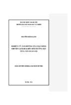 Nghiên cứu ảnh hưởng của hoạt động chuyên canh hoa đến môi trường đất vùng ven đô hà nội 