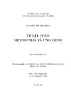 Thuật toán metropolis và ứng dụng