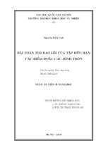 Bài toán tìm bao lồi của tập hữu hạn các điểm hoặc các hình tròn