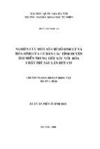 Nghiên cứu một số chỉ số sinh lý và hóa sinh của cư dân các tỉnh duyên hải miền trung tiếp xúc với hóa chất trừ sâu lân hữu cơ 