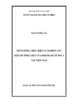 Nhân dòng, biểu hiện và nghiên cứu một số tính chất của protease từ hiv 1 tại việt nam luận án ts. sinh học62 42 30 15