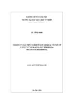 Nghiên cứu các phức chất hỗn hợp kim loại với phối tử n,n,n,n tetraetyl n,n pyriđin 2,6 đicacbonylbis (thioure) 