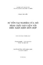 Sự tồn tại nghiệm của mô hình chất bán dẫn với điều kiện biên hỗn hợp