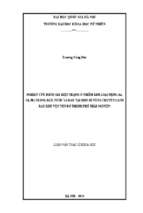 Nghiên cứu đánh giá hiện trạng ô nhiễm kim loại nặng (as, cd, pb) trong đất, nước và rau tại một số vùng chuyên canh rau khu vực ven đô thành phố thái nguyên