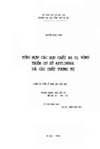 Tổng hợp các chất đa dị vòng trên cơ sở axylindol và các chất tương tự luận án ts. hóa hữu cơ 60 44 27