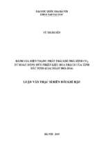 đánh giá hiện trạng phát thải khí nhà kính co2 từ hoạt động đốt nhiên liệu hóa thạch của tỉnh bắc ninh (giai đoạn 2013 2014)  