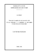 Tổng hợp và nghiên cứu cấu tạo phức chất của  4,4,4 – trifloro – 1 –(2 – naphthyl) – 1,3 – butandion với một số nguyên tố đất hiếm