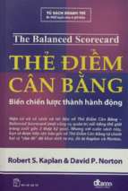 Thẻ điểm cân bằng   biến chiến lược thành hành động 
