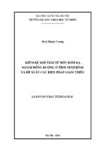 Kiểm kê khí thải từ đốt rơm rạ ngoài đồng ruộng ở tỉnh ninh bình và đề xuất các biện pháp giảm thiểu