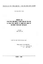 Nghiên cứu phản ứng thế đồng li trên liên kết oxi oxi và phản ứng chuyển vị hydro nội phân tử khi nhiệt phân một số peaxit. ths. hóa hữu cơ 60.44.27