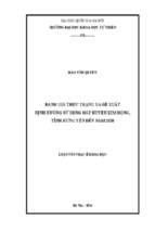 đánh giá thực trạng và đề xuất định hướng sử dụng đất huyện kim động, tỉnh hưng yên đến năm 2020  