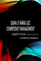 Quản lý năng lực competency management 