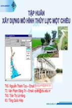 Tập huấn xây dựng mô hình thủy lực một chiều 