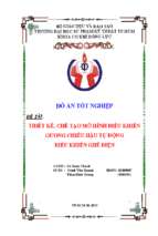 Thiết kế, chế tạo mô hình điều khiển gương chiếu hậu tự động điều khiển ghế điện 