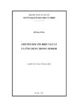 Chuyển đổi tín hiệu vật lý và ứng dụng trong sensor 