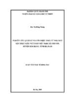 Nghiên cứu quản lý nguồn nước thải từ nhà máy sản xuất giấy nittoku việt nam, xã thi sơn, huyện kim bảng, tỉnh hà nam