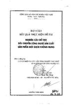 Nghiên cứu chế tạo dây chuyền công nghệ sản xuất sản phẩm mới gạch không nung 