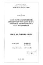 Nghiên cứu tối ưu hóa các điều kiện để xác định asen trong quặng địa chất bằng phép đo phổ hấp thụ nguyên tử với kỹ thuật hydrua hóa   