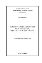 Nghiên cứu điều chế bột tio2 kích thước nano pha tạp lưu huỳnh và nitơ