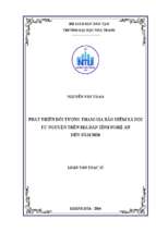 Phát triển đối tượng tham gia bảo hiểm xã hội tự nguyện trên địa bàn tỉnh nghệ an đến năm 2020 