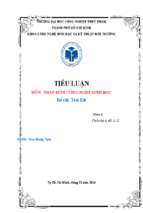 Tiểu luận môn nhập môn công nghệ sinh học test kit 