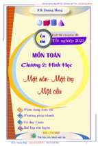 Chuyên đề mặt cầu, mặt trụ, mặt nón dành cho học sinh trung bình – yếu – dương minh hùng