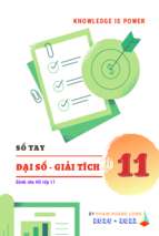 Sổ tay đại số và giải tích 11 – phạm hoàng long