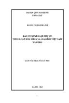 Bảo vệ quyền lợi phụ nữ theo luật hôn nhân và gia đình việt nam năm 2014  03