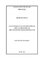 Các tội vi phạm an toàn giao thông đường bộ theo luật hình sự việt nam (trên cơ sở số liệu thực tiễn địa bàn tỉnh quảng ngãi)