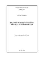 Thực hiện pháp luật công chứng trên địa bàn thành phố hà nội 