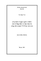 Pháp luật về ngăn ngừa ô nhiễm môi trường biển và việc thực thi công ước marpol 73.78 tại việt nam