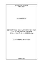 Biện pháp ngăn chặn bắt người theo pháp luật tố tụng hình sự việt nam (trên cơ sở thực tiễn địa bàn tỉnh hải dương)