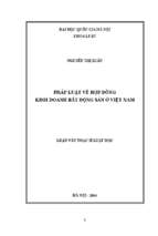 Pháp luật về hợp đồng kinh doanh bất động sản ở việt nam. 