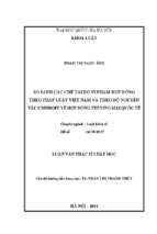 So sánh các chế tài vi phạm hợp đồng theo pháp luật việt nam và theo bộ nguyên tắc unidroit về hợp đồng thương mại quốc tế  07