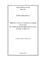 Kiểm tra và xử lý văn bản quy phạm pháp luật do chính quyền địa phương ban hành ở nước ta hiện nay 