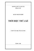 Thời hiệu thừa kế